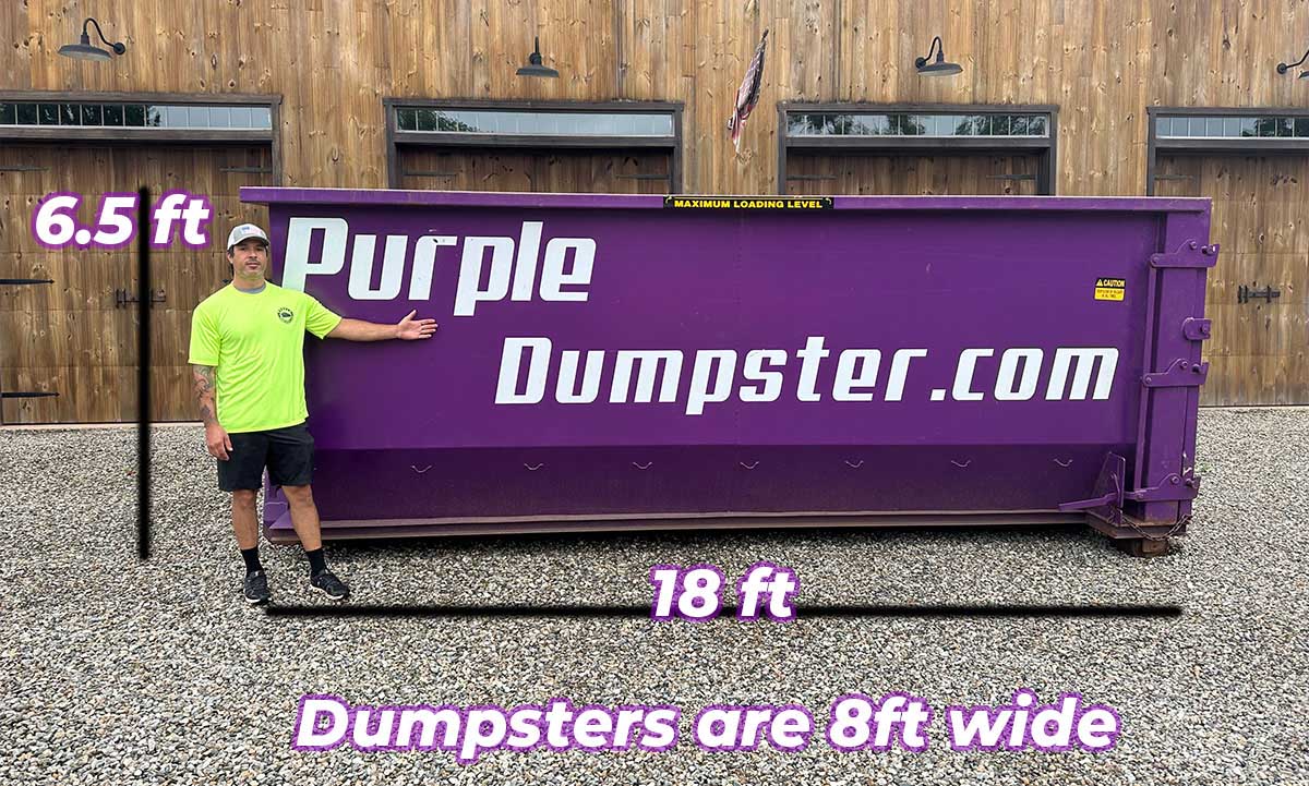 PurpleDumpster.com - 30 yard dumpster